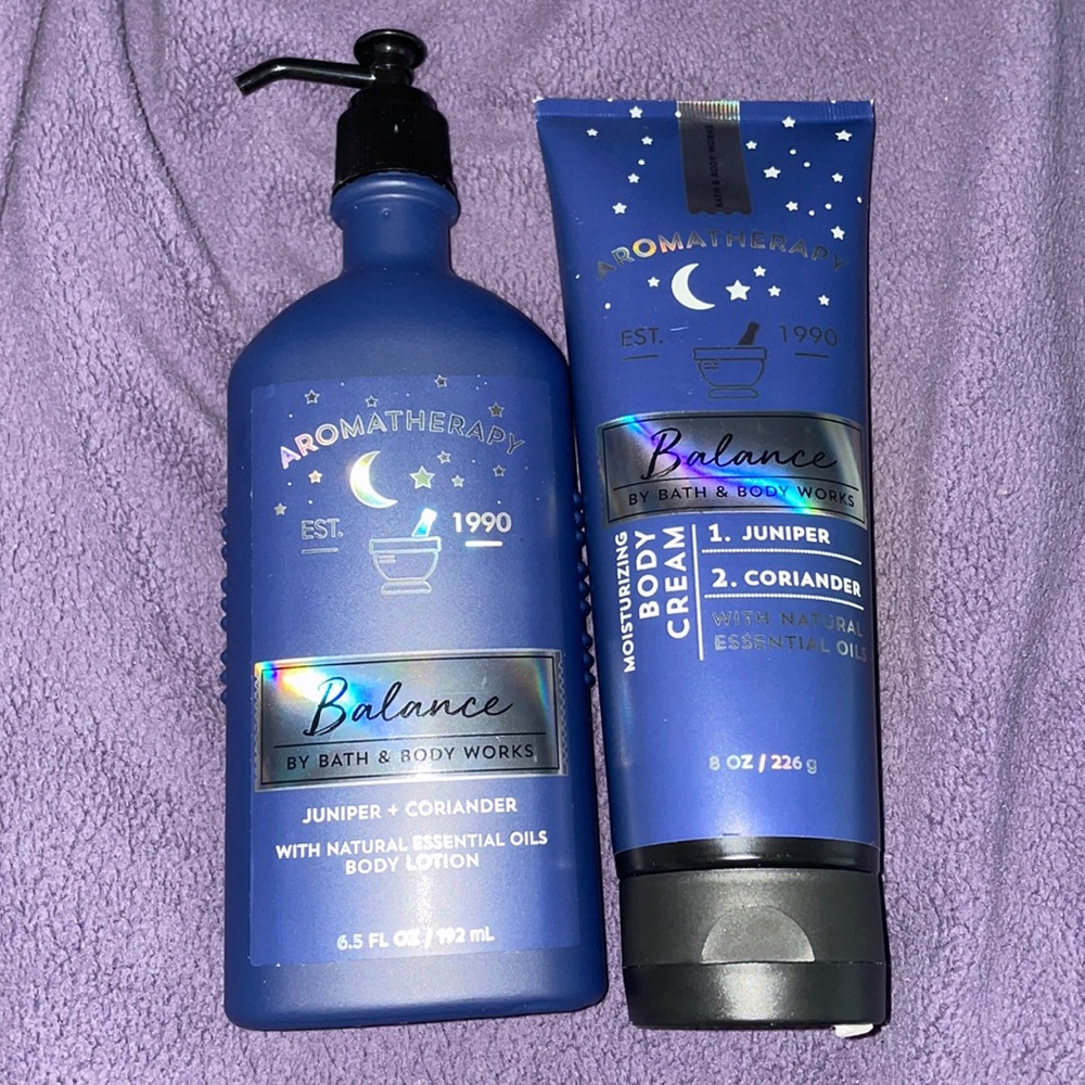 BBW Juniper and Coriander Body Lotion Set